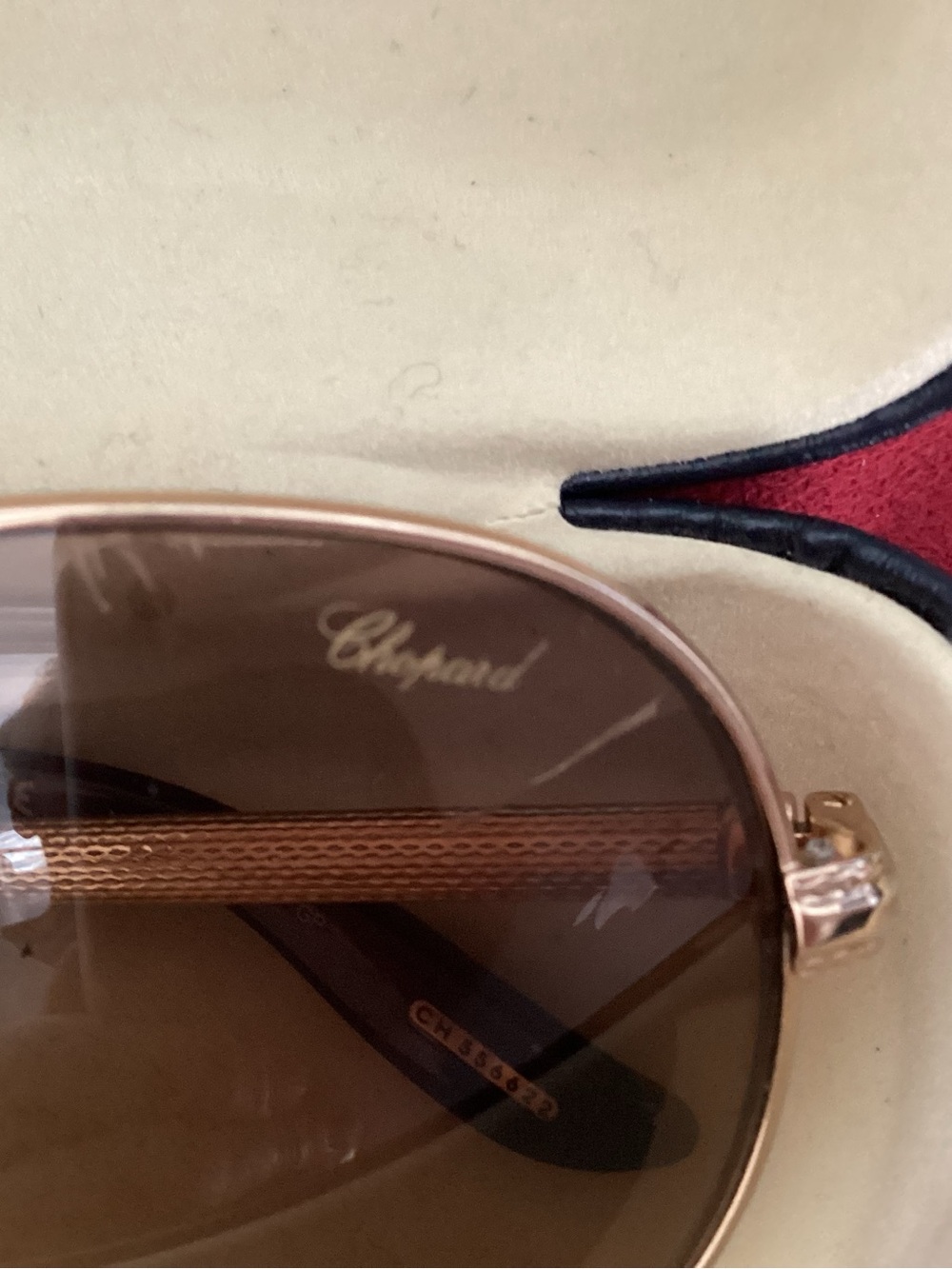 Chopard high end 24 K gold plated Sunglasses with case - Picture 2 of 12